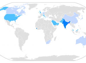 Dünya'da Hintçe Konuşan Ülkeler