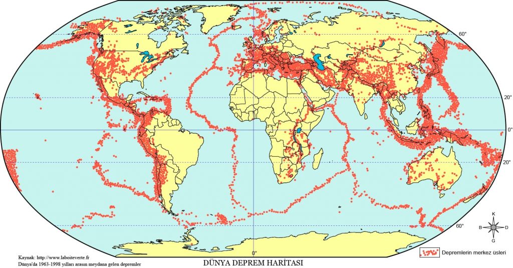 Dünya Deprem Haritası