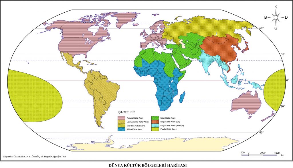Dünya Kültür Bölgeleri Haritası