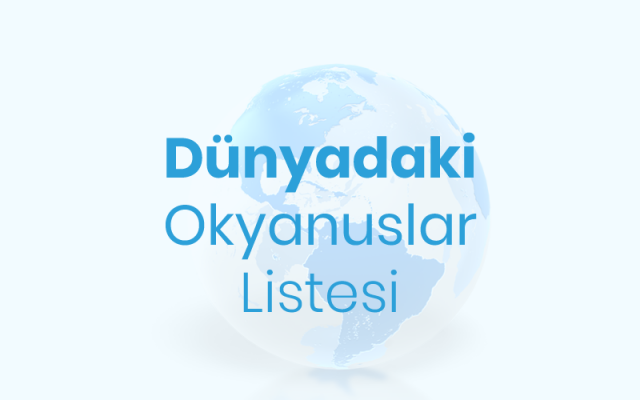 Dünyadaki Okyanuslar Listesi