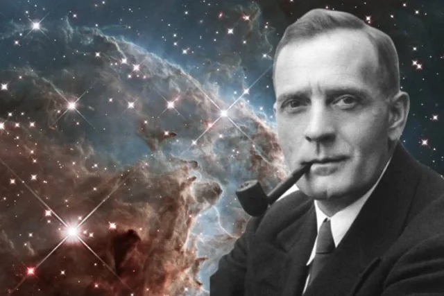 Edwin-Hubble-and-view-from-Hubble-telescope